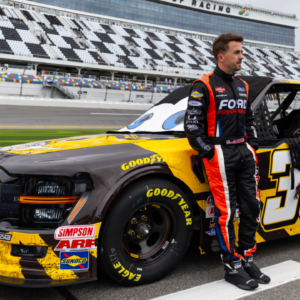 NASCAR Truck Series driver Frankie Muniz (33) during qualifying for the Fresh from Florida 250 at Daytona International Speedway.