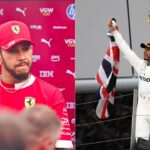 Lewis Hamilton at Ferrari (L); Lewis Hamilton at Mercedes (R)