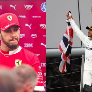 Lewis Hamilton at Ferrari (L); Lewis Hamilton at Mercedes (R)