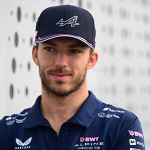 Pierre Gasly of the Alpine F1 Team chats during media day of the Saudi Arabia GP, the 5th round of the Formula 1 World Championship