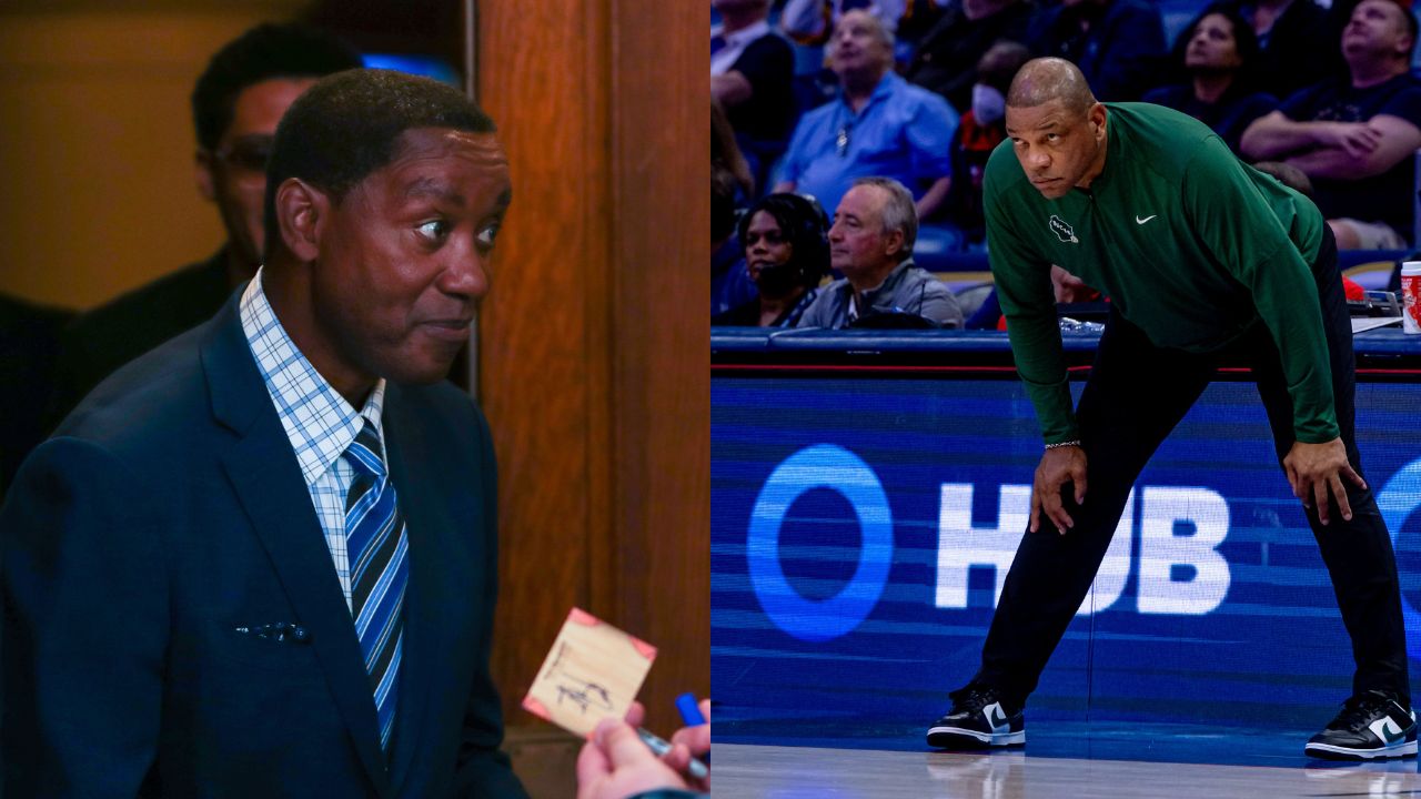 Isiah Thomas (L), Doc Rivers (R)