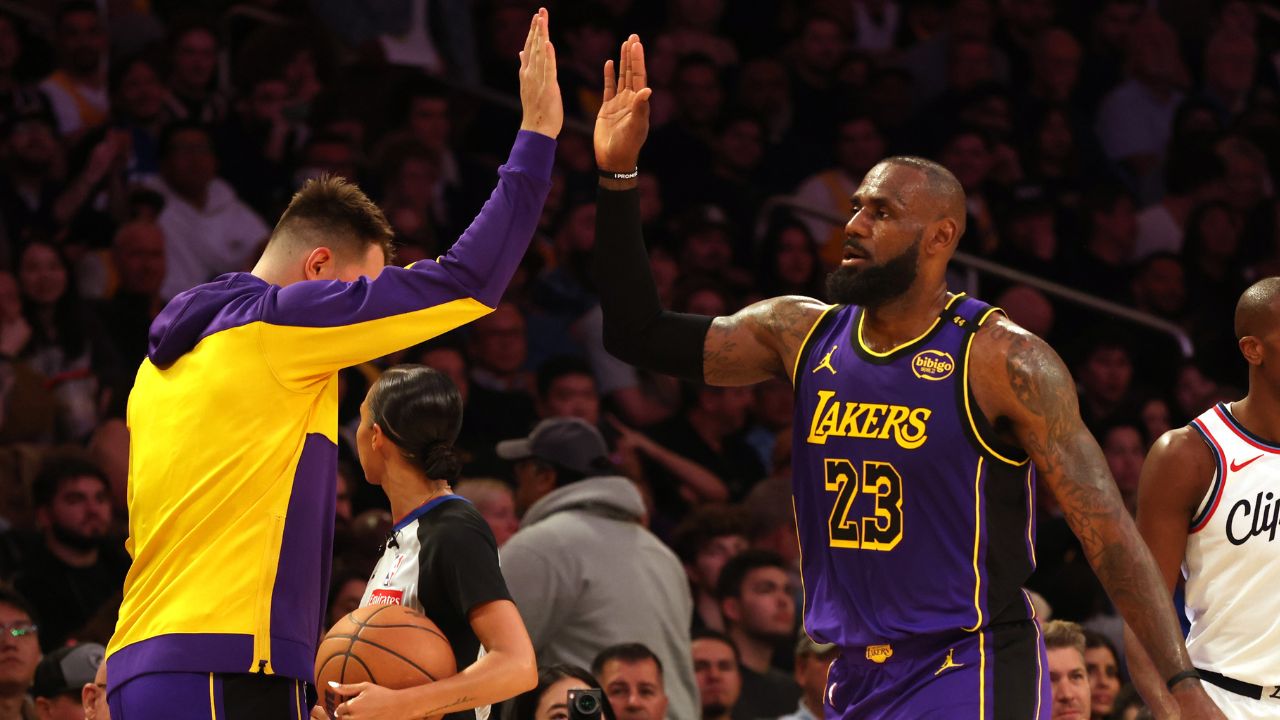 Luka Doncic and LeBron James, LA v LA