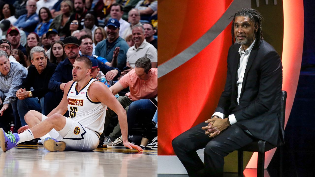 Nikola Jokic (L), Tim Duncan (R)