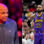 Charles Barkley (L), LeBron James (R)