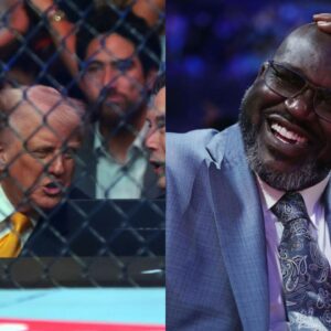 Donald Trump(L) and Shaquille O'Neal(R)