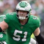 Dec 29, 2024; Philadelphia, Pennsylvania, USA; Philadelphia Eagles center Cam Jurgens (51) in action against the Dallas Cowboys during the second quarter at Lincoln Financial Field.