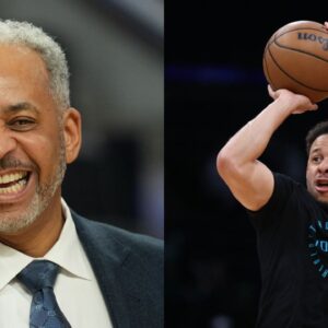 Dell Curry (L), Seth Curry (R)