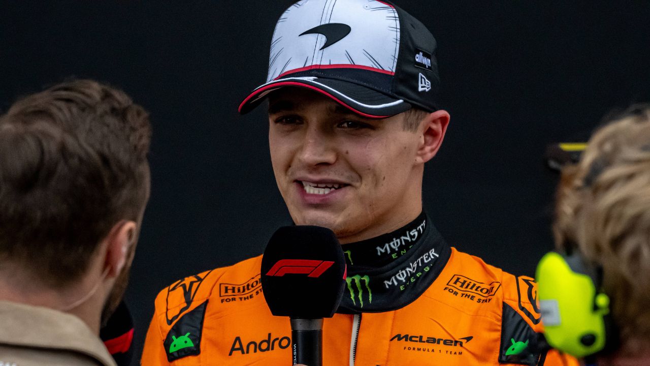 Lando Norris, racing for the McLaren F1 team during the 2025 Formula 1 Japanese Grand Prix at the Suzuka International Racing Course in Suzuka, Japan