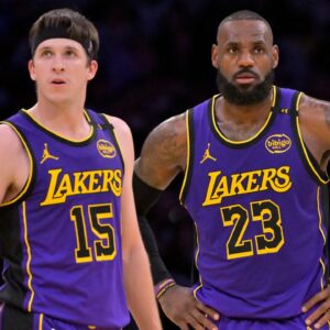 Austin Reaves and LeBron James