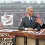 ESPN College GameDay is a weekly television program that airs during the college football season. The hosts are Kirk Herbstreit, Lee Corso, and Chris Fowler. The production was in Fayetteville, Arkansas Nov. 12 for the Arkansas/Tennessee game.
