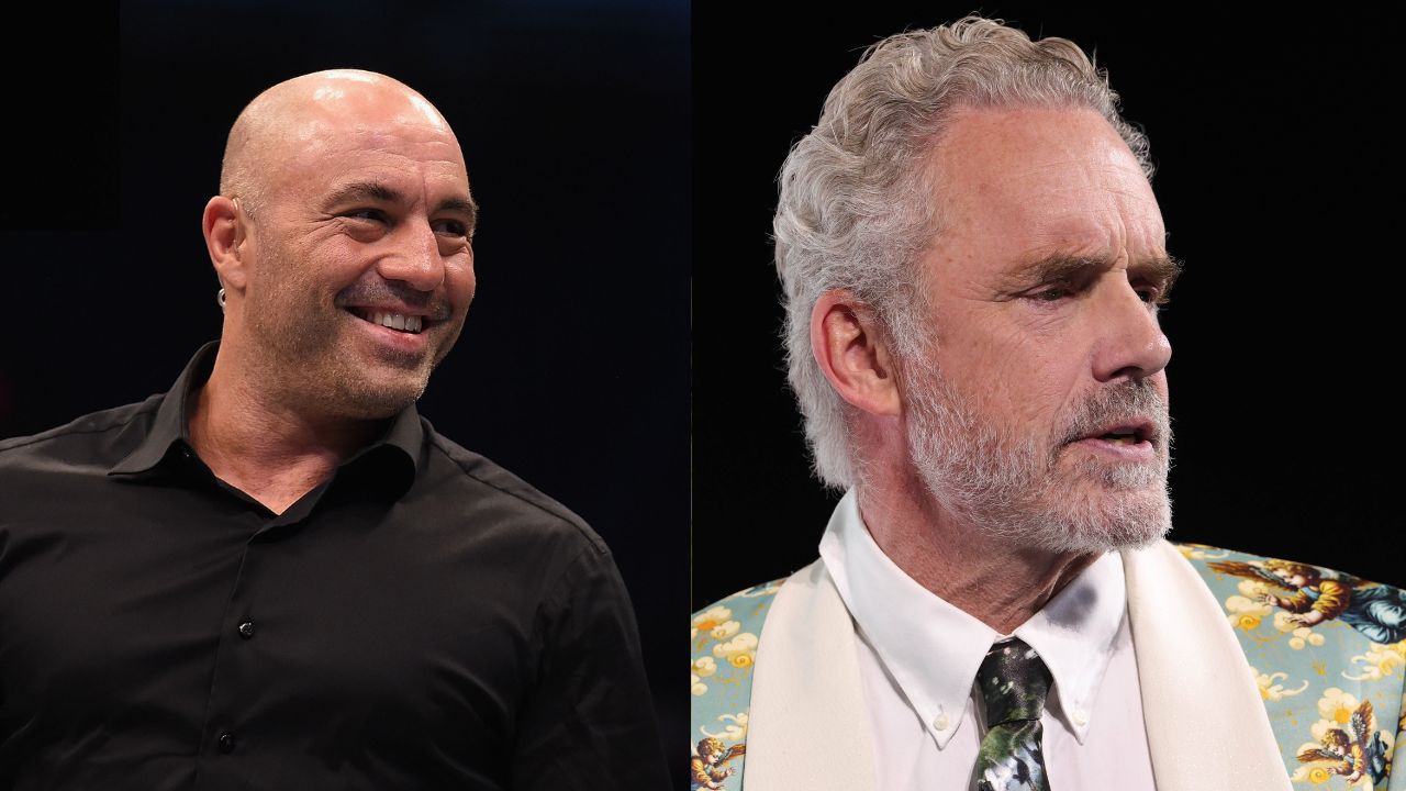 Joe Rogan (L), Jordan Peterson (R)