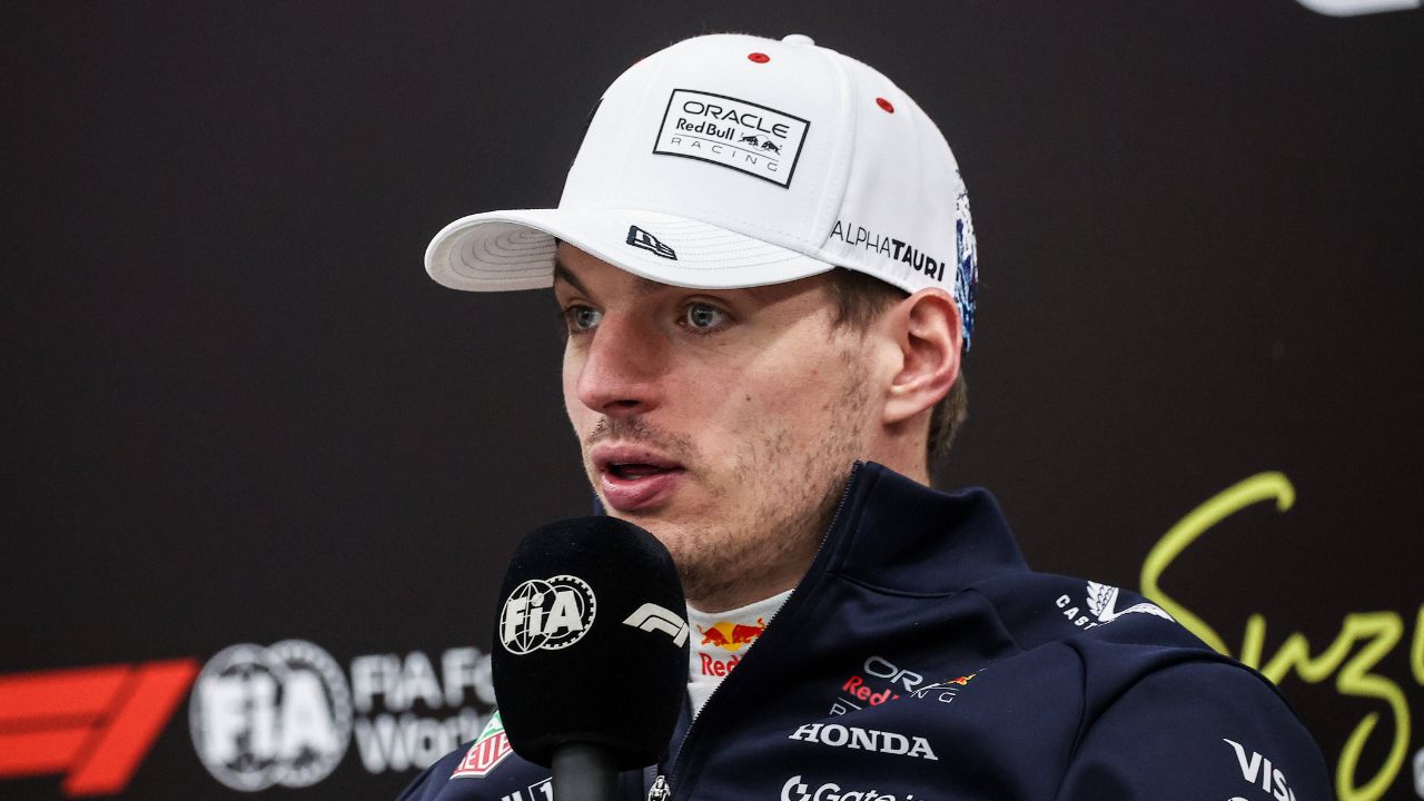 VERSTAPPEN Max (ned), Red Bull Racing RB21, portrait press conference, PK, Pressekonferenz during the Formula 1 Lenovo Japanese Grand Prix 2025, 3rd round of the 2025 FIA Formula One World Championship, WM, Weltmeisterschaft from April 4 to 6, 2025 on the Suzuka Circuit, in Suzuka, Japan