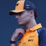 F1 Saudi Arabian Grand Prix 2025 Lando Norris of McLaren at drivers parade ahead of the Formula 1 Saudi Arabian Grand Prix at Jeddah Corniche Circuit in Jeddah, Saudi Arabia on April 20, 2025