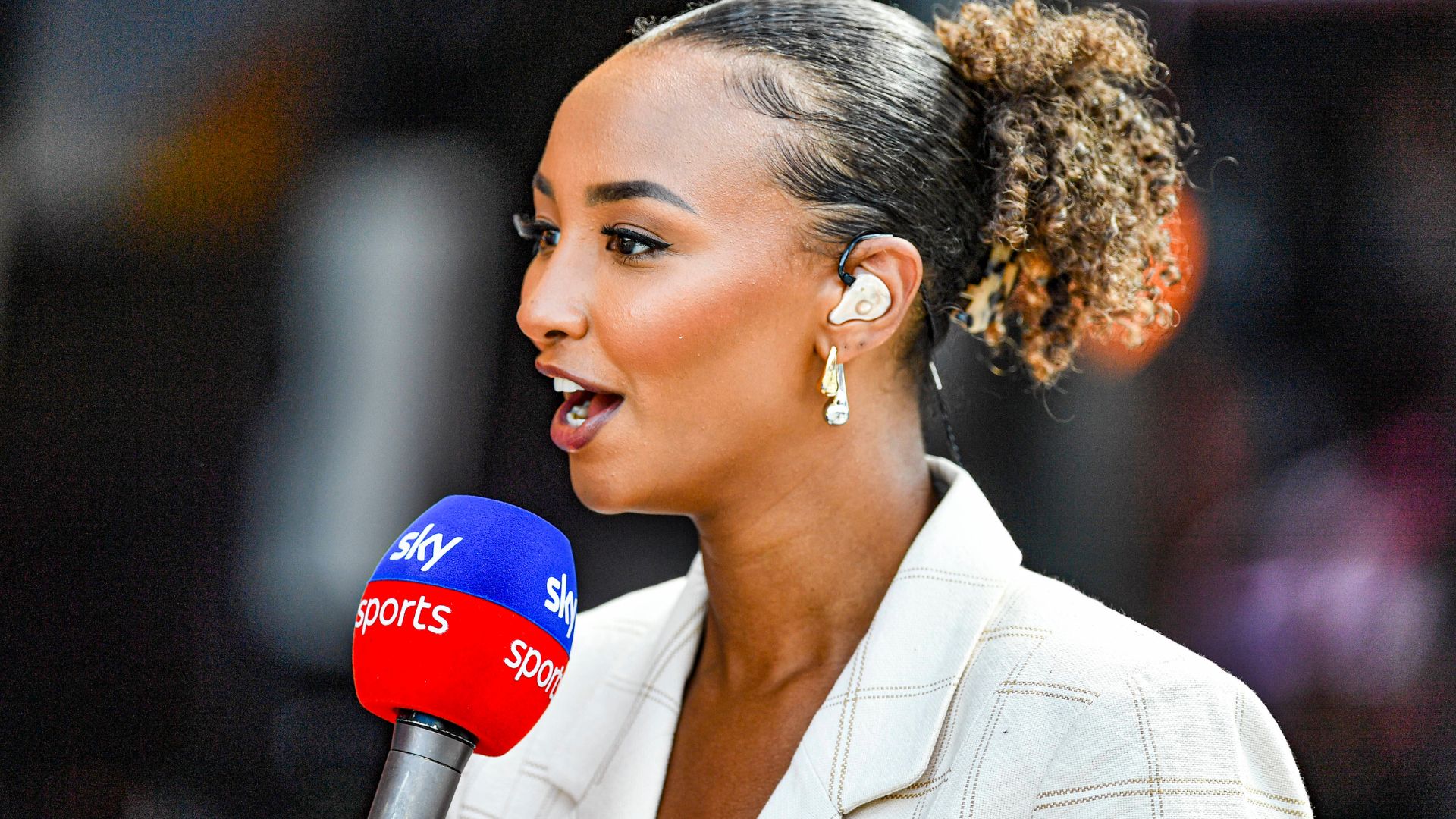 24th August 2024; Circuit Zandvoort, Zandvoort, North Holland, Netherlands; Formula 1 Heineken Dutch Grand Prix 2024; Qualifying Day; Sky Sports F1 presenter and ex-W Series driver Naomi Schiff