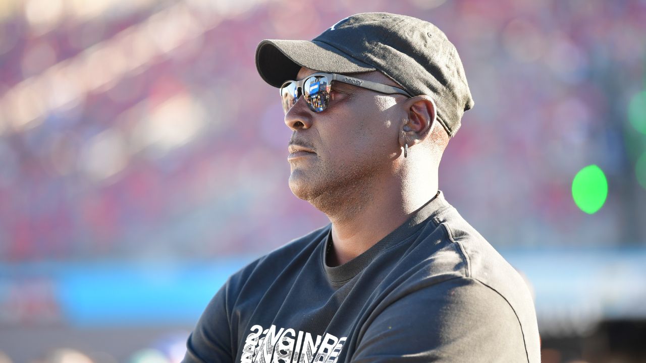 Nov 9, 2024; Avondale, Arizona, USA; 23XI Racing team owner Michael Jordan during qualifying for the Cup Series championship race at Phoenix Raceway. Mandatory Credit: Gary A. Vasquez-Imagn Images