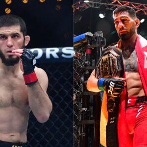 Islam Makhachev (L), Ilia Topuria (R)