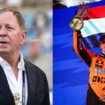 Martin Brundle(L), Oscar Piastri(R)