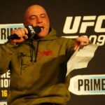 :Joe Rogan at the ceremonial weigh-ins for UFC309 - Jones vs Miocic at The Theatre at MSG