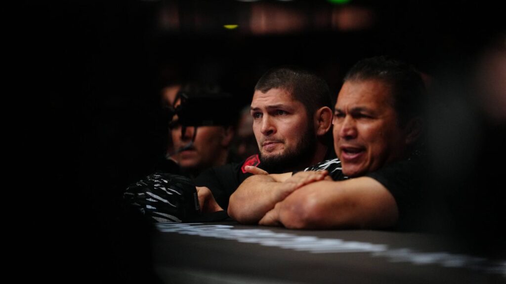 LA Khabib Nurmagomedov at Intuit Dome for UFC311 Makhachev vs Moicano on January 18, 2025 in Los Angeles, CA, United States.