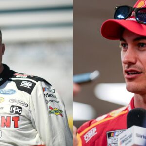 Austin Cindric (L) and Joey Logano (R)