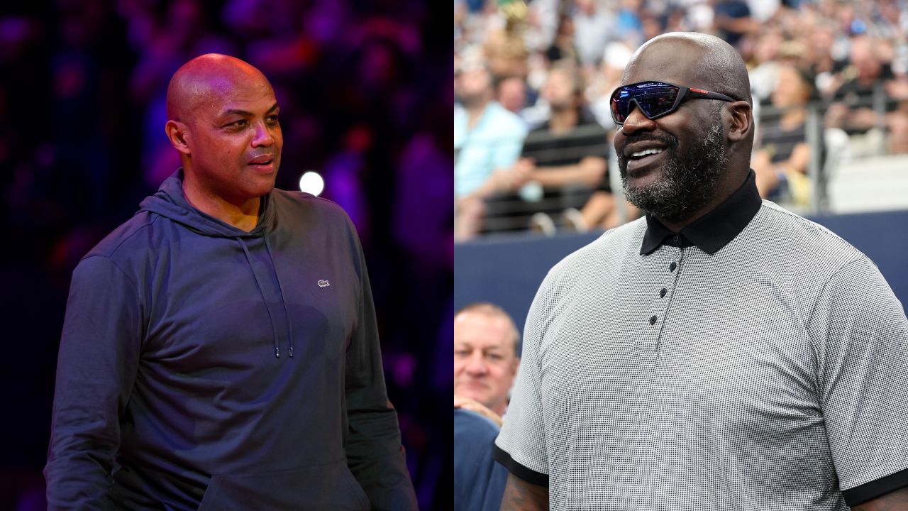 Charles Barkley (L), Shaquille O'Neal (R)