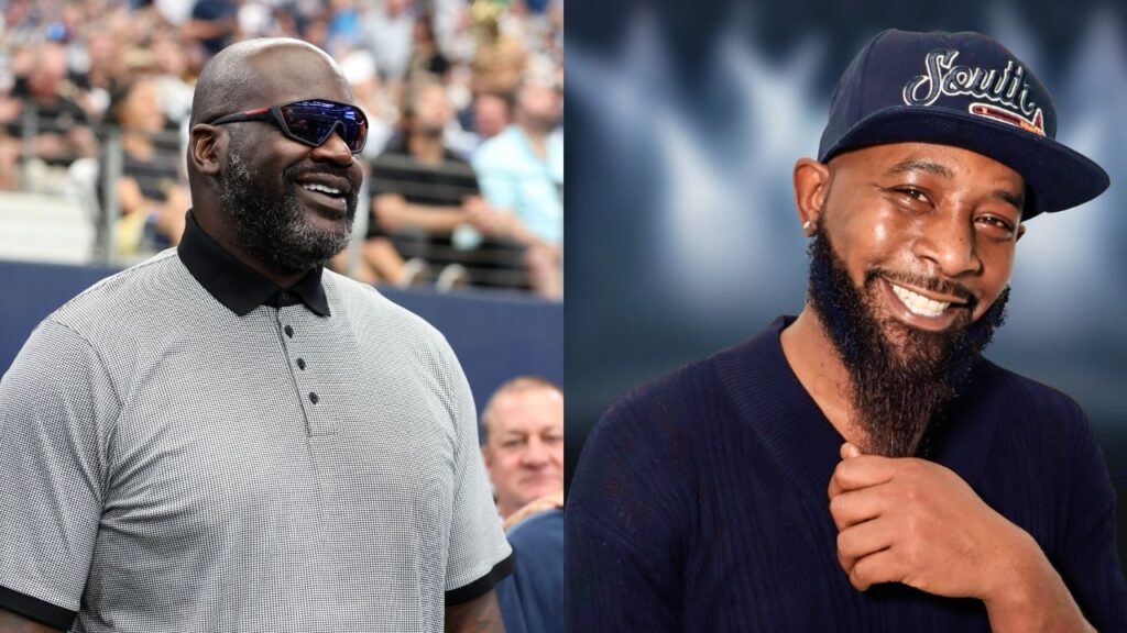 (L) Shaquille O'Neal (R) Karlous Miller