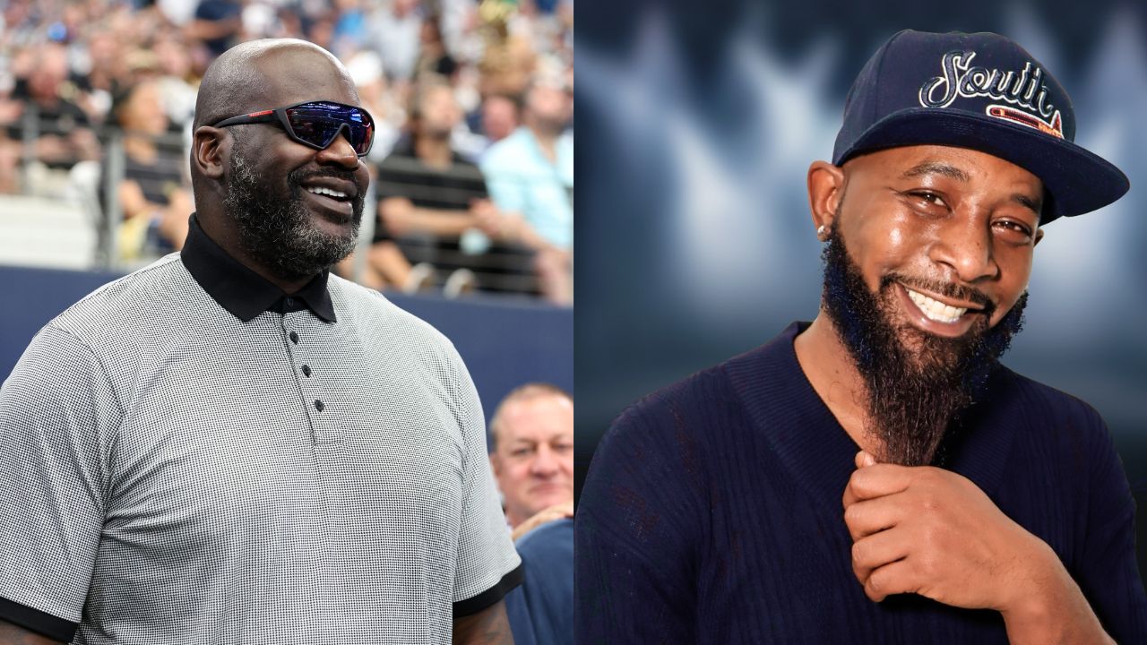 (L) Shaquille O'Neal (R) Karlous Miller