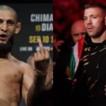 Khamzat Chimaev (L), Dricus du Plessis (R)