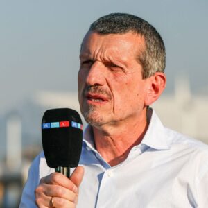 Guenther Steiner of Italy looks on during Sprint Qualifying ahead of the F1 Grand Prix of CHINA at Shanghai International Circuit on March 21, 2025