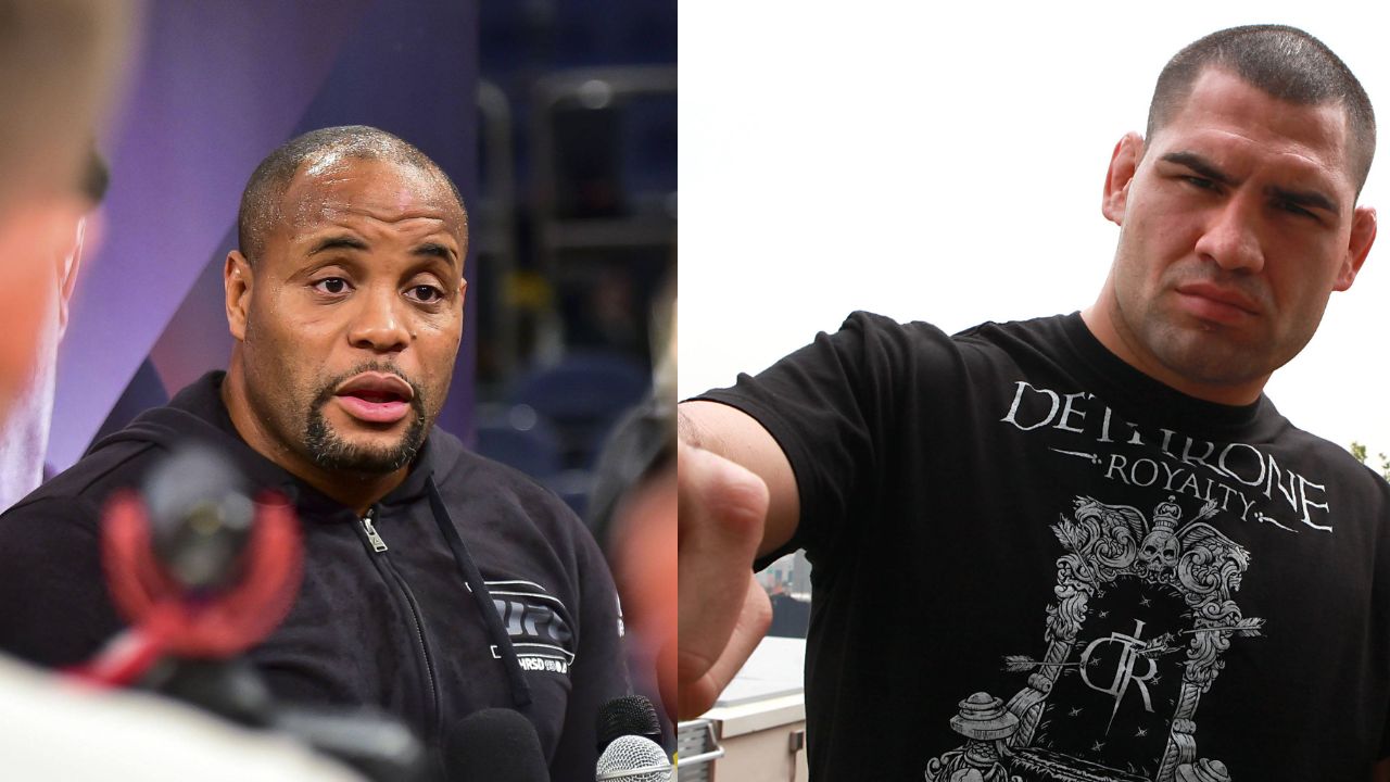 Daniel Cormier (L), Cain Velasquez (R)
