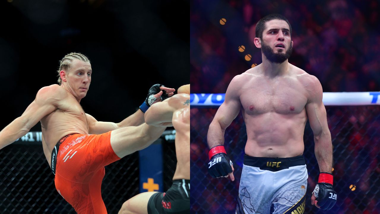 Paddy Pimblett (L), Islam Makhachev (R)