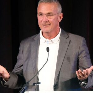 Urban Meyer was the keynote speaker of the 2025 All Sports Association Awards Banquet.