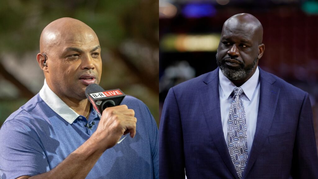Charles Barkley(L) and Shaquille O'Neal(R)
