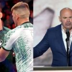 Tom Aspinall (L), Dana White (R)