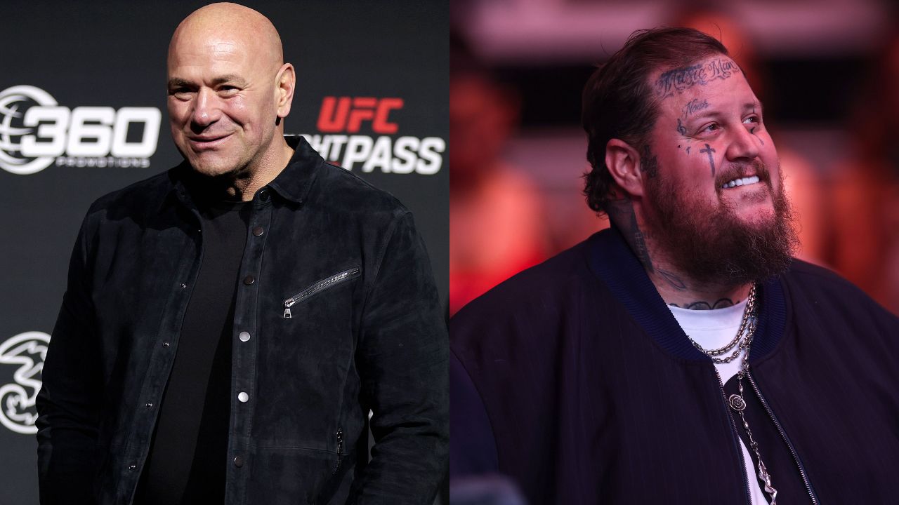 Dana White (L), Jelly Roll (R)