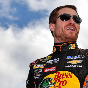 Feb 21, 2016; Daytona Beach, FL, USA; NASCAR Sprint Cup Series driver Brian Vickers (14) before the Daytona 500 at Daytona International Speedway. Mandatory Credit: Jasen Vinlove-Imagn Images
