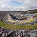 Mar 30, 2025; Martinsville, Virginia, USA; Overall track photo during the Cook Out 400 at Martinsville Speedway. Mandatory Credit: Jim Dedmon-Imagn Images