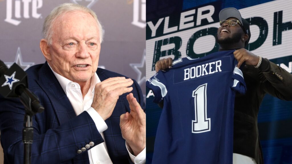 Cowboys owner Jerry Jones, Tyler Booker