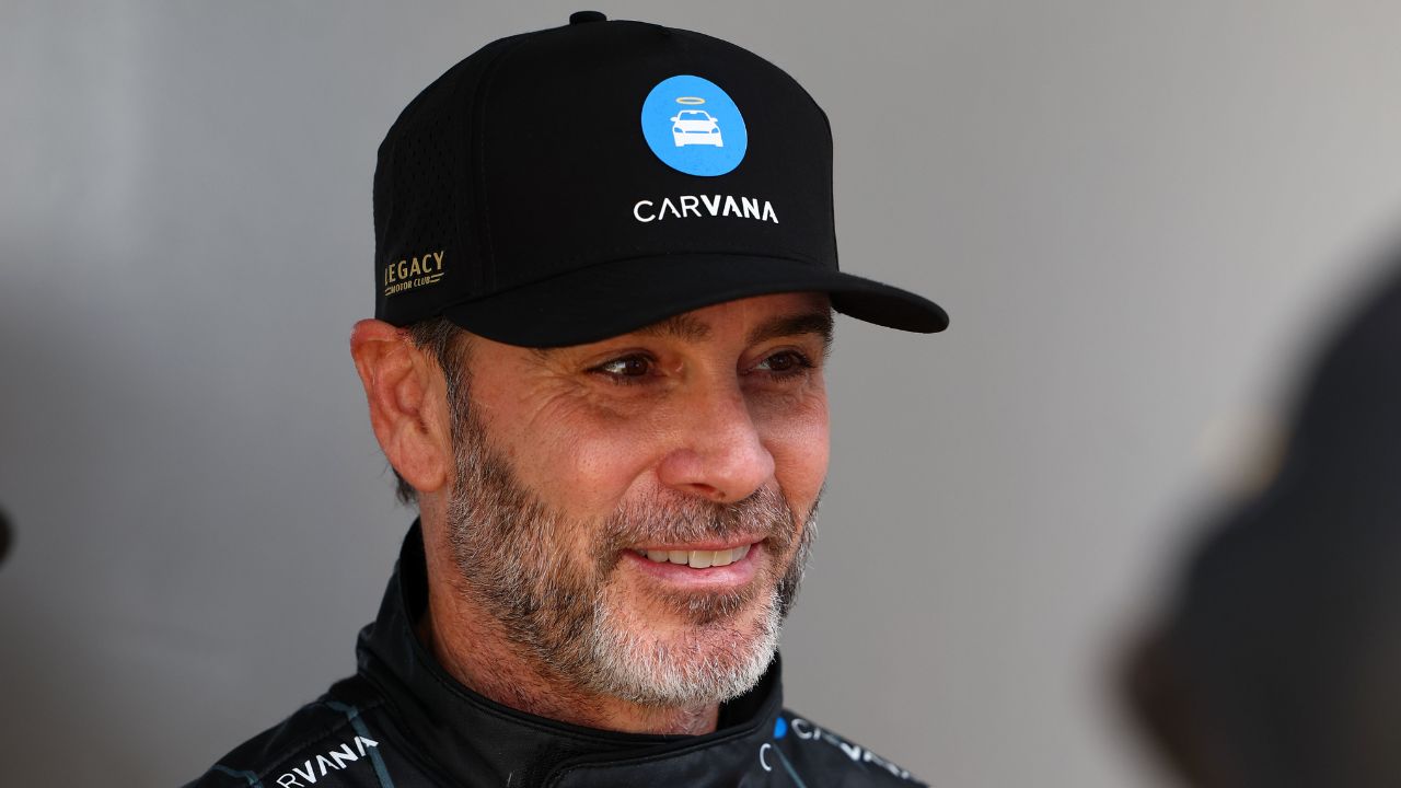 NASCAR Cup Series driver Jimmie Johnson (84) walks to the drivers meeting before the Daytona 500 at Daytona International Speedway.