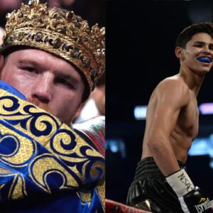 Canelo Alvarez (L), Ryan Garcia (R)