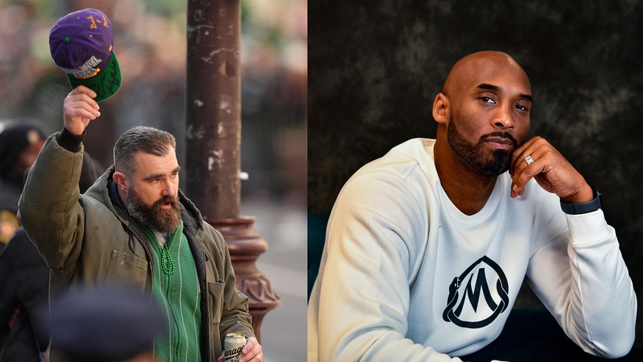 Jason Kelce and Kobe Bryant