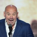 Dana White, CEO of Ultimate Fighting Championship, speaks during the final day of the Republican National Convention at the Fiserv Forum. The final day of the RNC featured a keynote address by Republican presidential nominee Donald Trump.