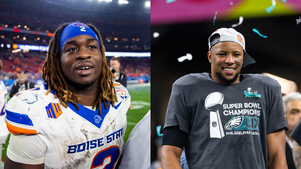 Ashton Jeanty and Saquon Barkley