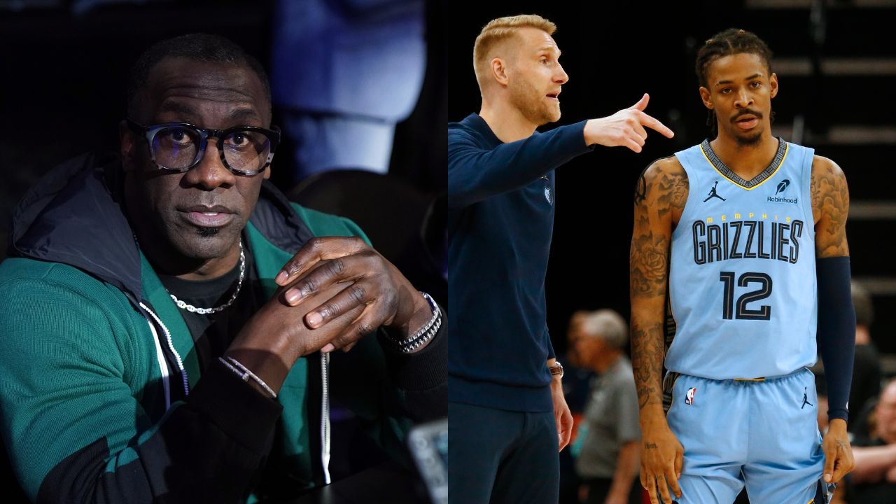 Shannon Sharpe (Left) and Ja Morant (Right)