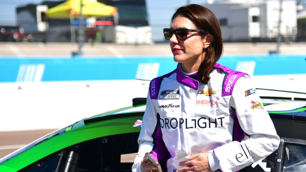 Mar 8, 2025; Avondale, AZ, USA; NASCAR Cup Series driver Katherine Legge (78) during practice for the Shrines Children’s 500 at Phoenix Raceway. Mandatory Credit: Gary A. Vasquez-Imagn Images