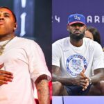 Kevin Gates (L), LeBron James and Savannah James (R)