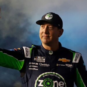Kyle Busch (8) during driver introductions for the Duels at Daytona International Speedway.