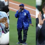 LeBron James(L), Ice Cube(Center), and Stephen A Smith(R)