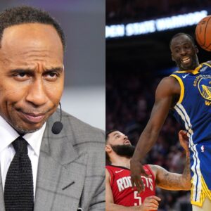 Stephen A. Smith (L), Draymond Green (R)