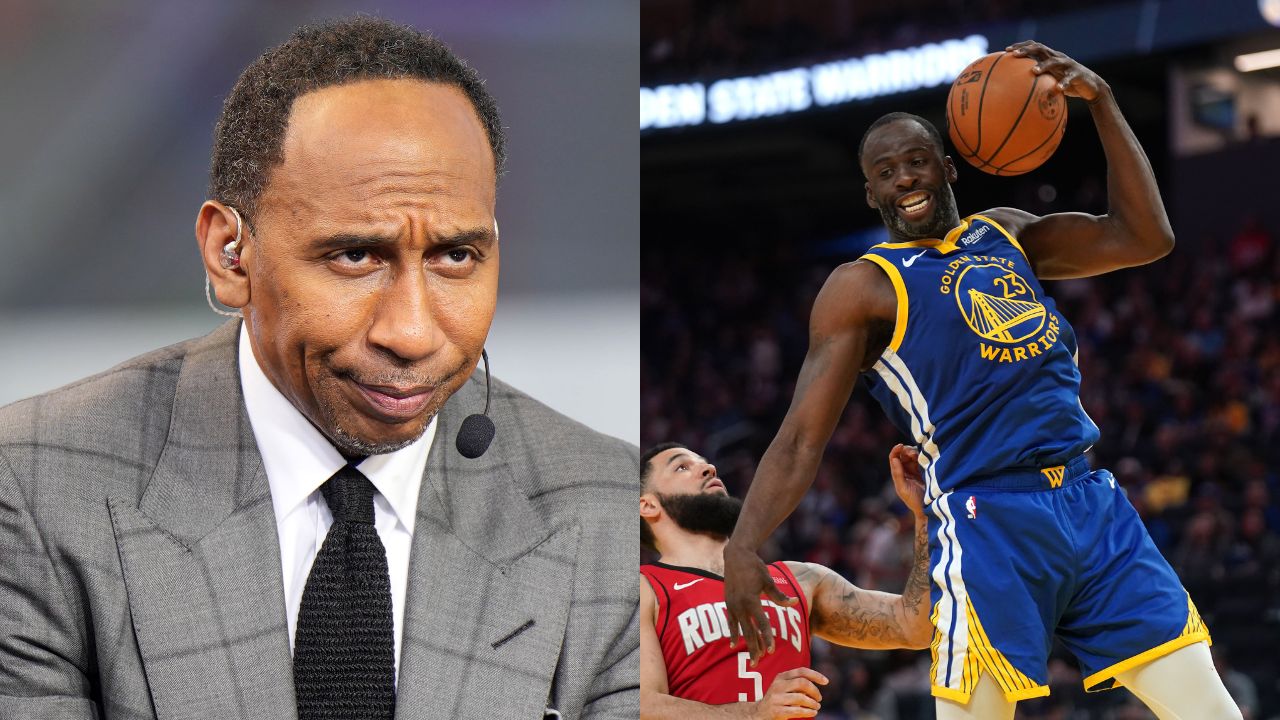 Stephen A. Smith (L), Draymond Green (R)
